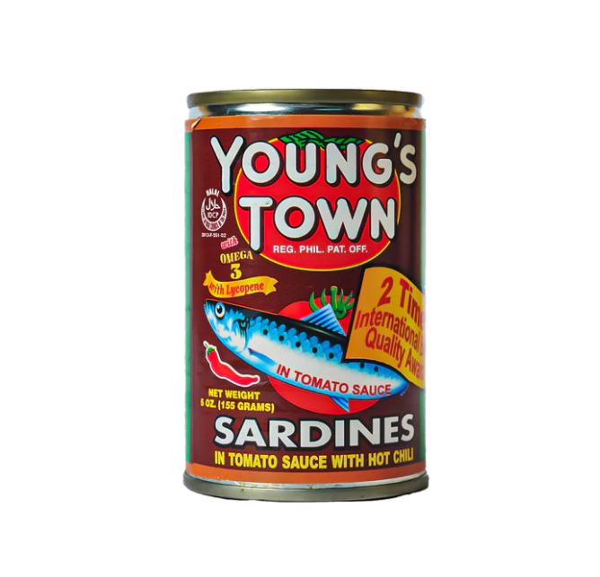 Young's Town Sardines Red 155g